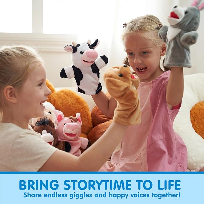 JOYIN 6Pcs Kids Hand Puppet Set - Image 4