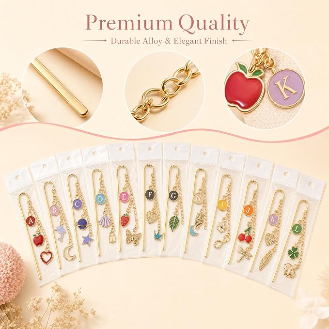 YOJO 313 Pcs Metal Bookmarks Making Kit, 12 Set DIY Bookmark Blanks Craft - Image 4