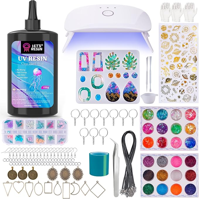 LET'S RESIN UV Resin Jewelry Making Kit by LETSRESIN