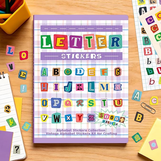 5000+ Letter Stickers for Scrapbooking Junk Journal Supplies Craft Decor | by Gretion