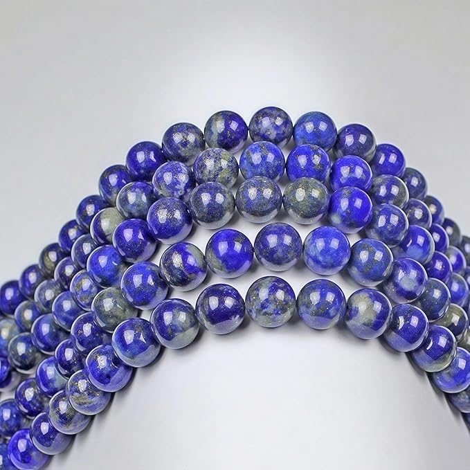 MJDCB Natural Lapis Lazuli Gemstone Loose Beads Round 12mm Energy Stone Healing - Image 6