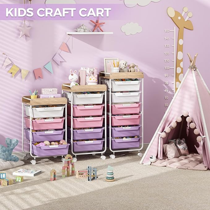 SYKIARIOL Rolling Craft Storage Cart - Image 7