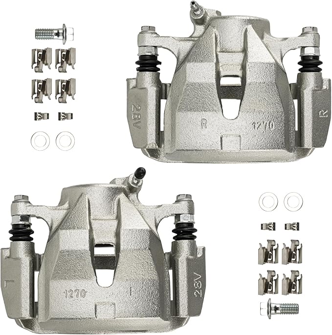 Torchbeam Front Brake Calipers Set for Toyota 2009-2018 RAV4 2.5L, Toyota 2006-2012 RAV4 3.5L, Toyota 2006-2008 RAV4 2.4L, Front Left and Front Right Calipers Replace # 19B3194+19B3195