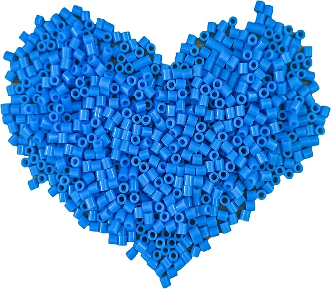 1000 Pcs 5mm Blue Melting Fuse Beads by Yowamho