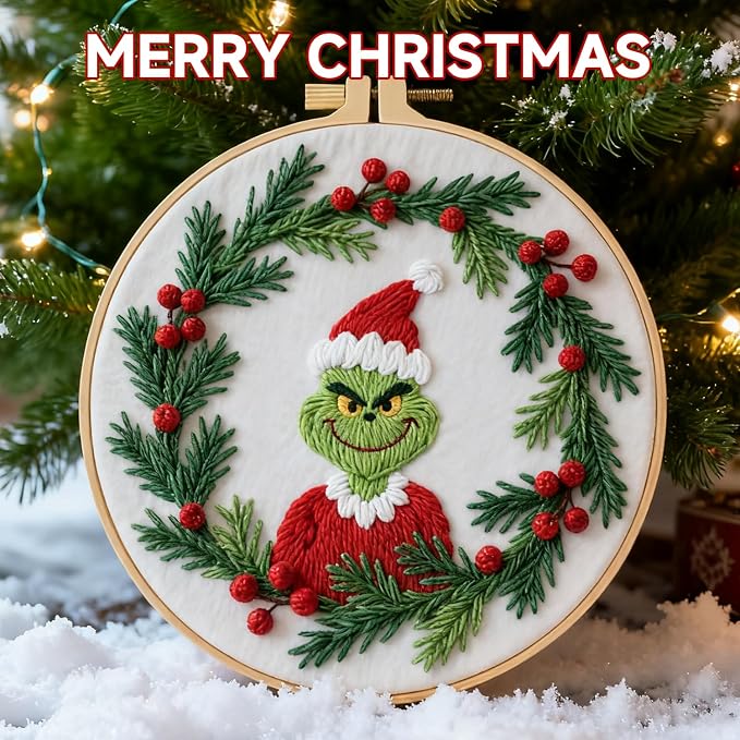 BBLYBD Christmas Embroidery Kit, 1 Set Cross Stitch Craft Kit - Image 3