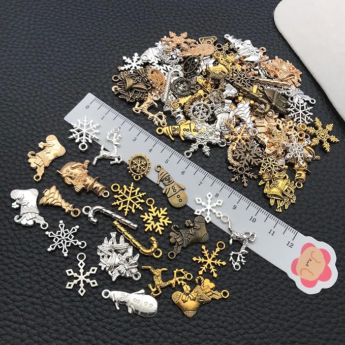 WOCRAFT 100pcs Christmas Charms - Image 3