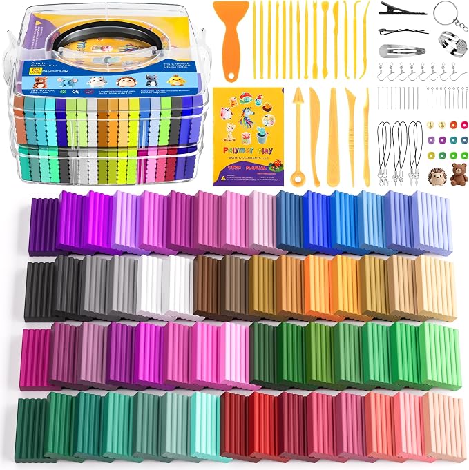 ARTpar Polymer Clay kit, 62 Color Modeling Clay by ARTPARWelcomesYou