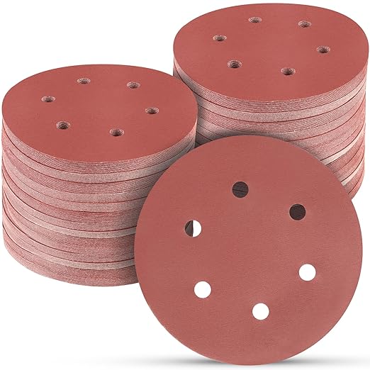 100 PCS 6 Inch Sanding Discs 1500 Grit Hook and Loop Sandpaper, Round Orbital Sand Paper Discs for Sander