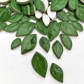 500g/1.1lb Leaf-Shaped Ceramic Mosaic Tiles, Ceramic Mosaic Pieces by Unknown