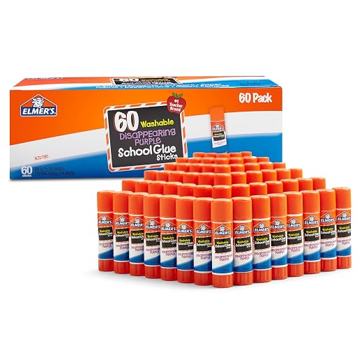 Elmer's Disappearing Purple School Glue Sticks, 7 Grams, Classroom Pack by Unknown