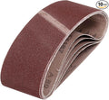 HARFINGTON 2-1/2 x 14 Inch Sanding Belts, 10 Pcs 80 Grits Aluminum Oxide Abrasive Belt Sander File Belt for Woodworking, Metal Polishing, Knife Sharpener