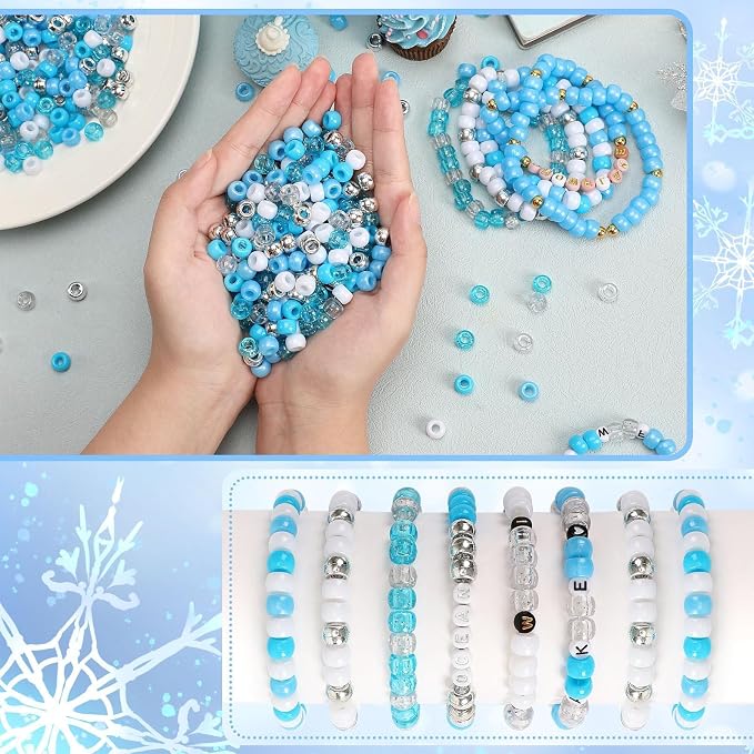 UPINS 1200Pcs Winter Pony Beads - Image 4