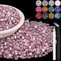 6000PCS 4mm Resin Rhinestones in Bulk, Bedazzling Flatback Crystals Rhinestones by BELLEBOOST