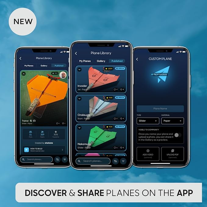 POWERUP 4.0 The Next-Generation Smartphone Controlled Paper Airplane Kit - Image 5