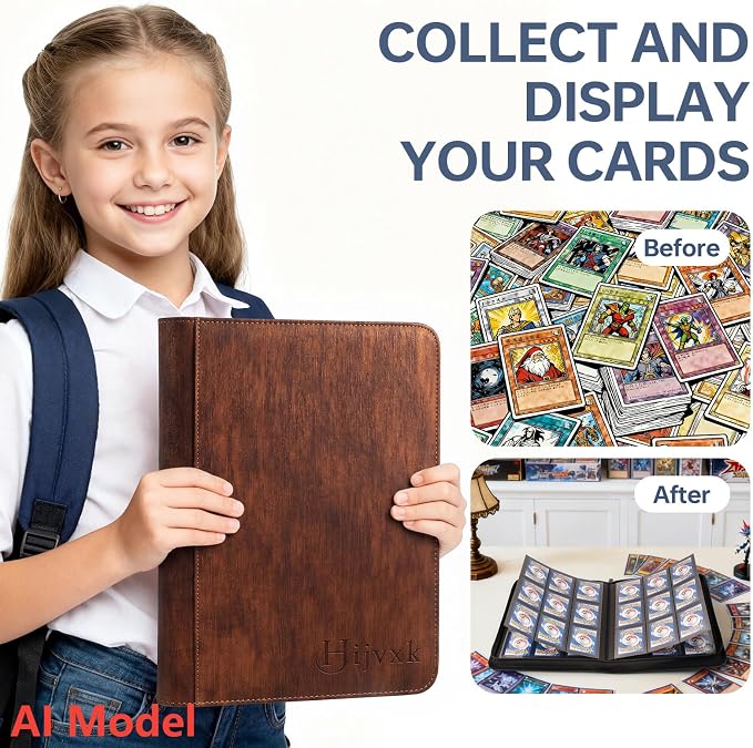 Card Binder 9 Pocket, Premium 540 Double Sided Pocket Collection Binder - Image 6