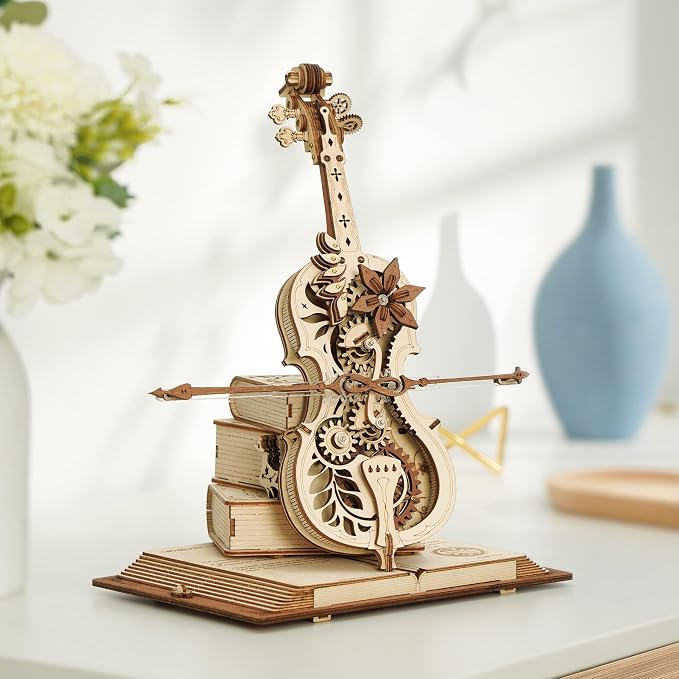 ROKR 3D Puzzles for Adults 1:5 Scale Cello Model Kit - Image 6