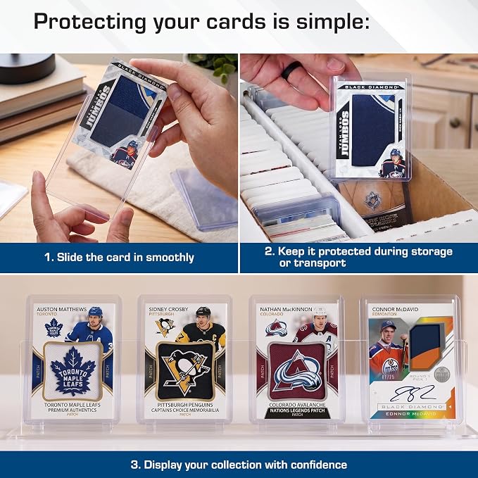 BCW Thick Card Topload Holder | Holds Relic, and Jersey Cards | Protective Card - Image 4
