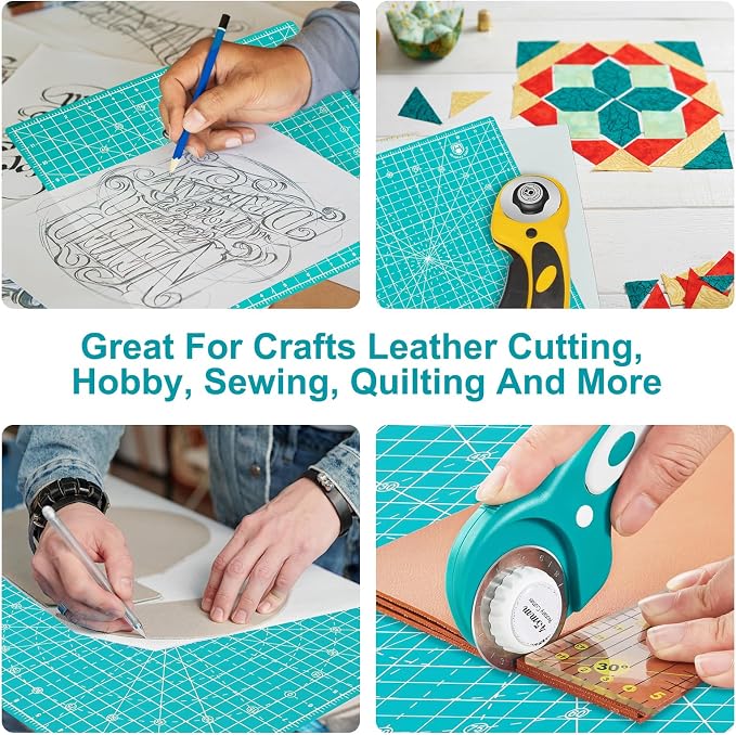 Headley Tools 12"x12" Rotating Cutting Mat, Self Healing Mat - Image 7