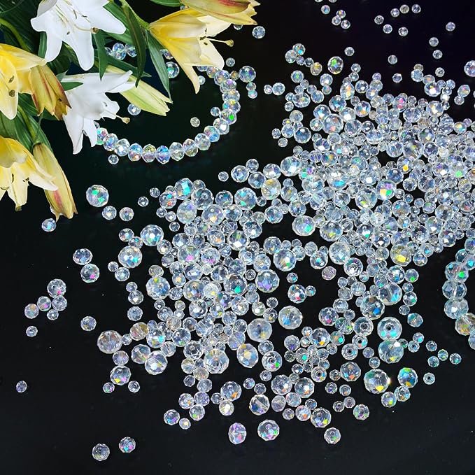 800Pcs 4/6/8/10mm Crystal Glass Beads - Image 5