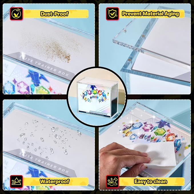 4 PCS ETB Protector Case, 5mm ETB Acrylic Display Case, Dustproof and - Image 5