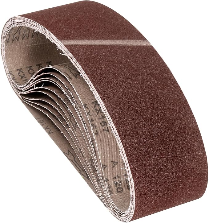 Sanding Belts 4 x 36 Inch 120 Grit Aluminum Oxide Abrasive Sandpaper for Belt Sander Metal Grinding Wood Working Weld Rust Removal