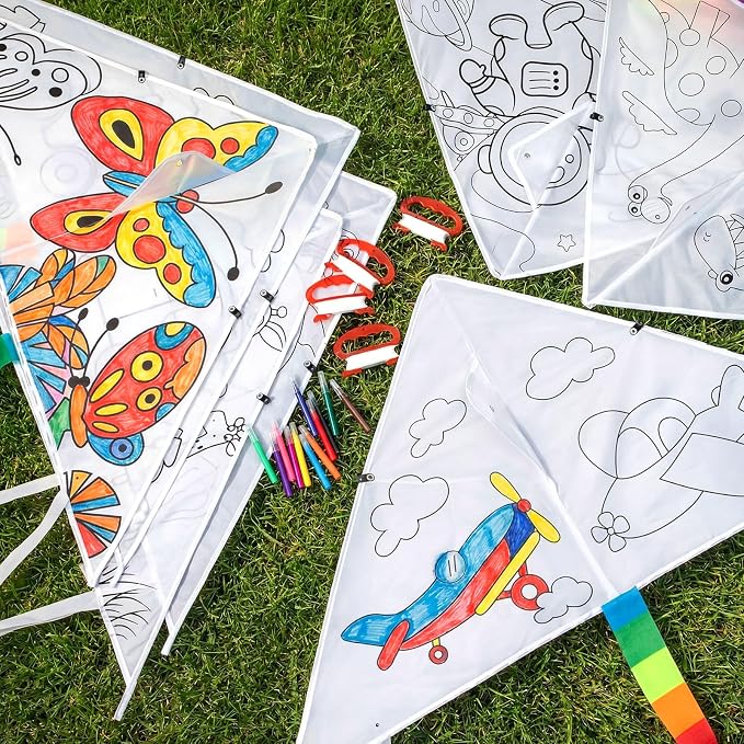 Libima 60 Pack Large Kites for Kids and Adults Bulk 39.4 Inch DIY Making Kit - Image 3