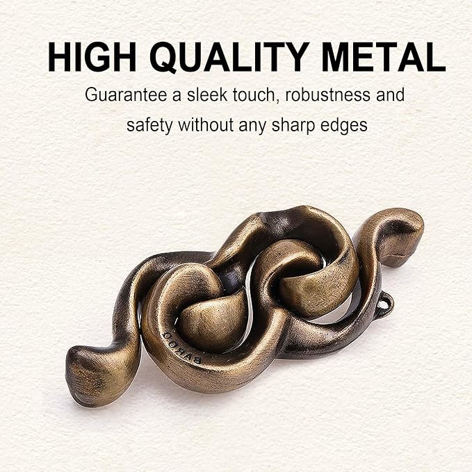 6 PCS Metal Brain Teaser Puzzles - Image 2