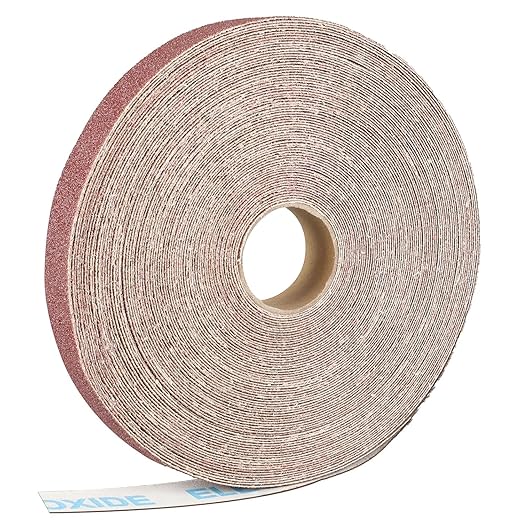 Emery Cloth Roll,60 Grit Continuous Sandpaper Roll 1" x 82 Feet Sandpaper Roll for Wood Furniture Finishing Metal Sanding Automotive Polishing