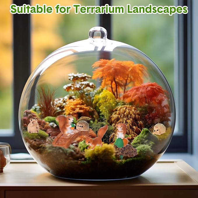 Unittype 33 Pcs Squirrel Garden Accessories Miniature Squirrel Figurines Tiny - Image 3