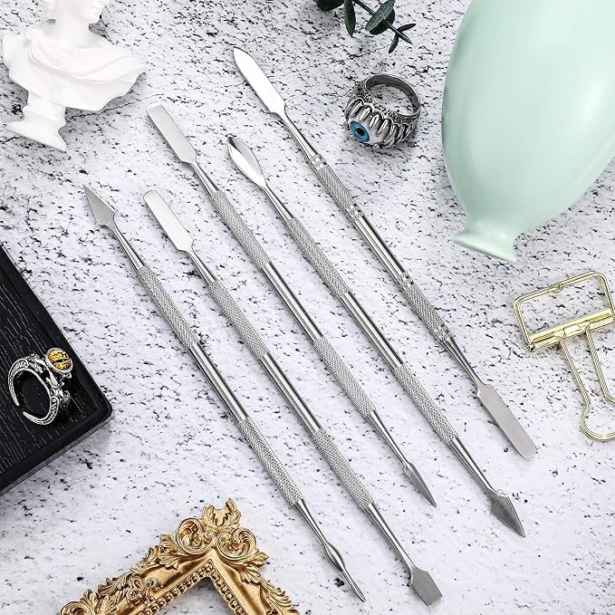 Honoson 5 Pcs Miniature Sculpting Tools Set Mini Stainless Steel Double-Headed - Image 5