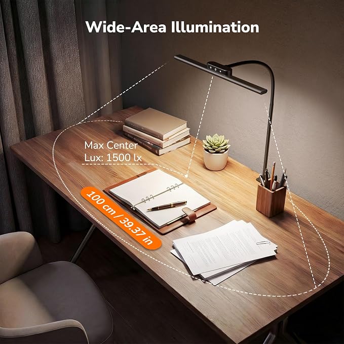 Lepro Led Desk Lamp for Home Office, Metal Architect Lamp - Image 4