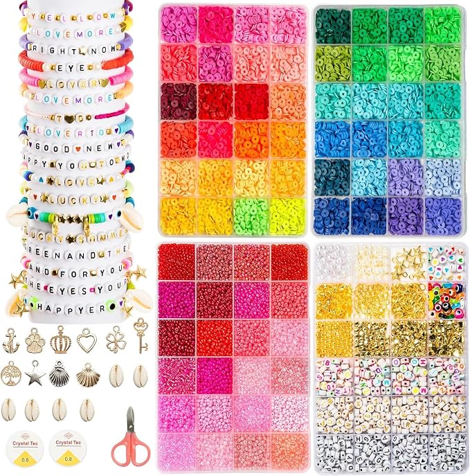 Goldwise Friendship Bracelet Kit 4 Boxes-13056 Pcs 72 Colors Bracelet Making by Goldwise