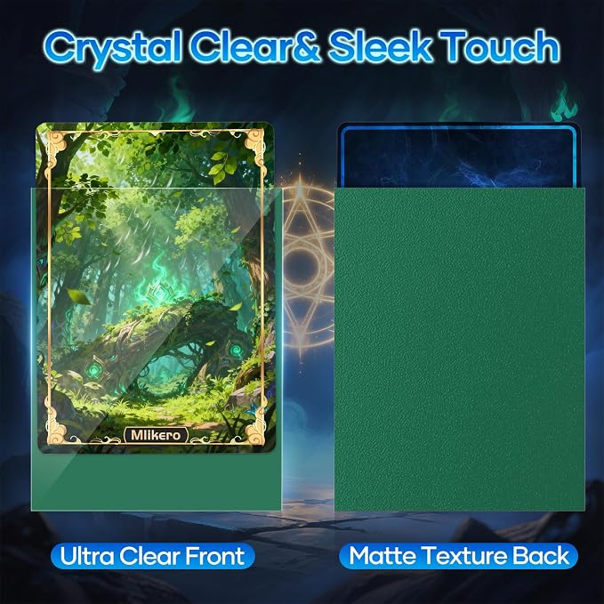 500 Count Card Sleeves, Matte Magic Card Sleeves, Smooth Shuffle & Tear - Image 2