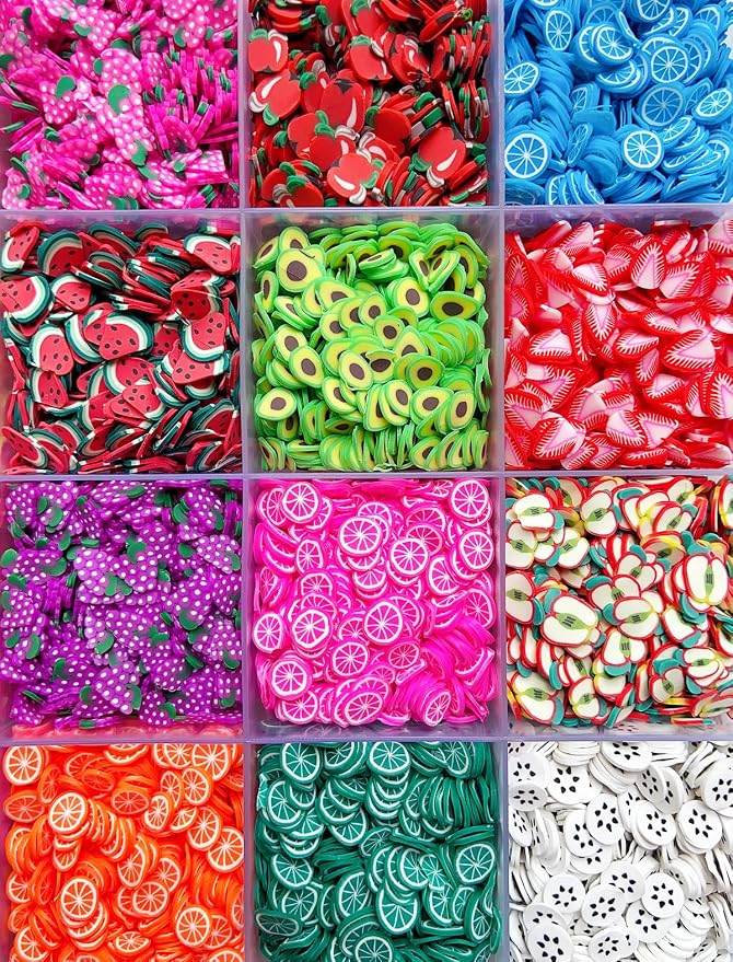 14800Pcs Fruit Nail Art Slices Polymer Fruit Slice 3D Polymer Slices Polymer - Image 3