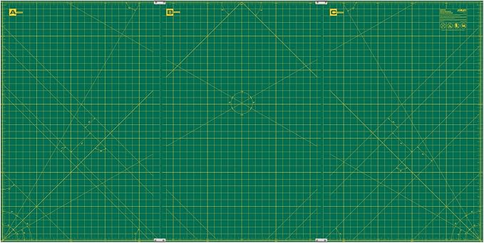 OLFA 35" x 70" Connecting Grid Rotary Cutting Mat Set - Image 2