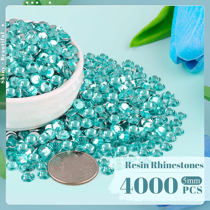 4000PCS 5mm Resin Rhinestones Bulk - Image 2