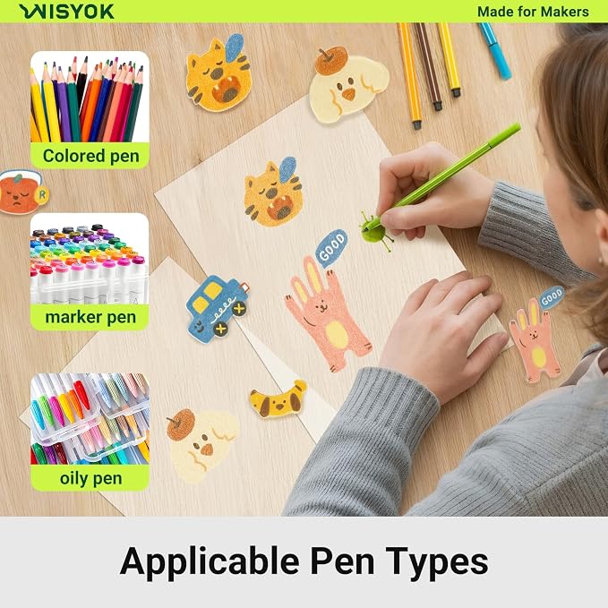 WISYOK 20pcs Shrinky Film, Shrink Plastic Sheets - Image 3