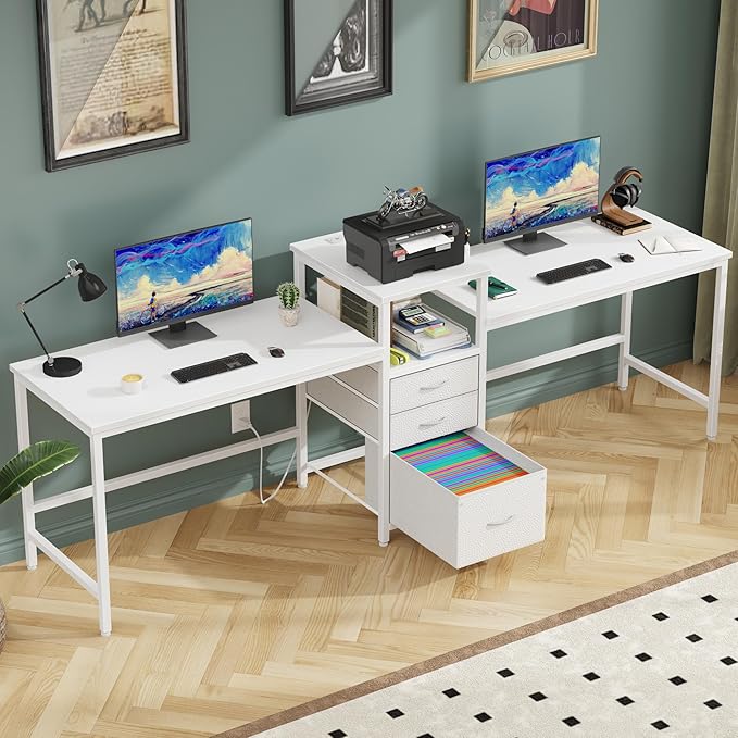 GYIIYUO 93'' Two Person Desk by GYIIYUO