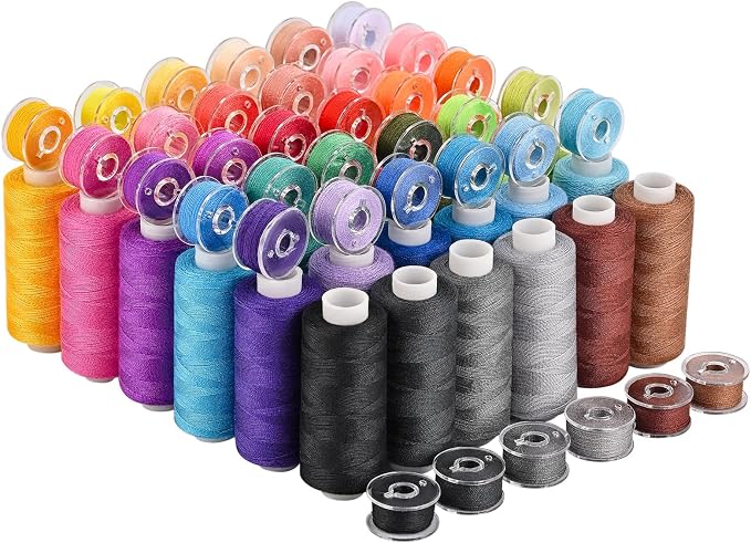 72 pcs Sewing Thread Kit, 36 Colors 400yd Polyester Thread by AOFITOA