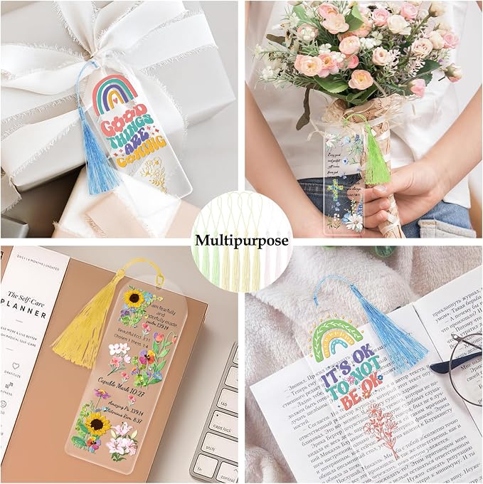 Dazoratix Clear Acrylic Bookmarks Blanks - Image 6