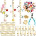 AUGSUN 189Pcs Keychain Making Kit Assorted DIY Keychain Craft | Colorful Key by AUGSUN