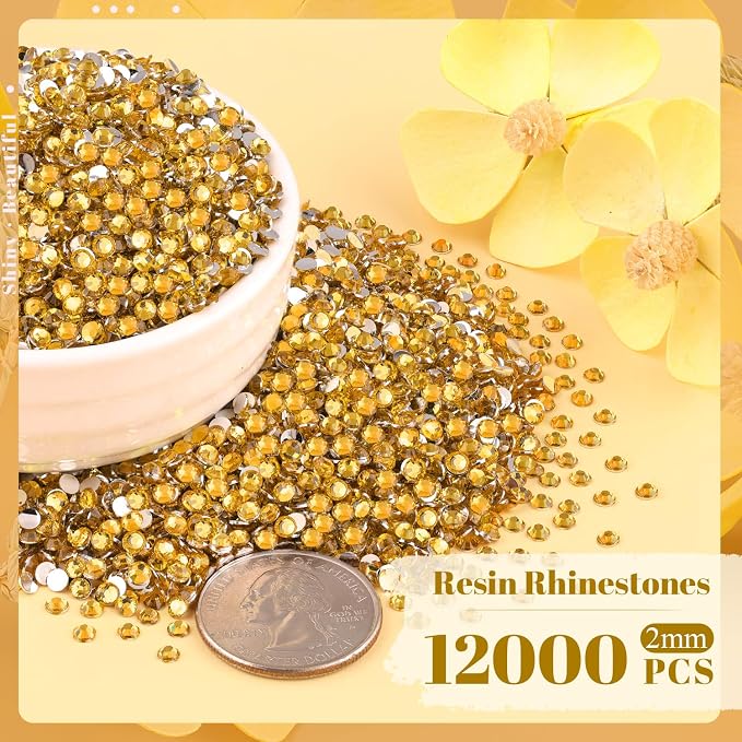 12000PCS 2mm Resin Rhinestones Bulk - Image 2