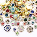 100pcs Sew on Rhinestones Crystals Glass Gems Metal Claw Mixed 8mm 10mm 12mm by UYTRDVG