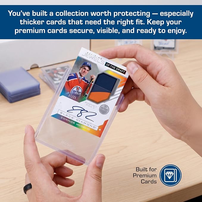 BCW Thick Card Topload Holder | Holds Relic, and Jersey Cards | Protective Card - Image 2