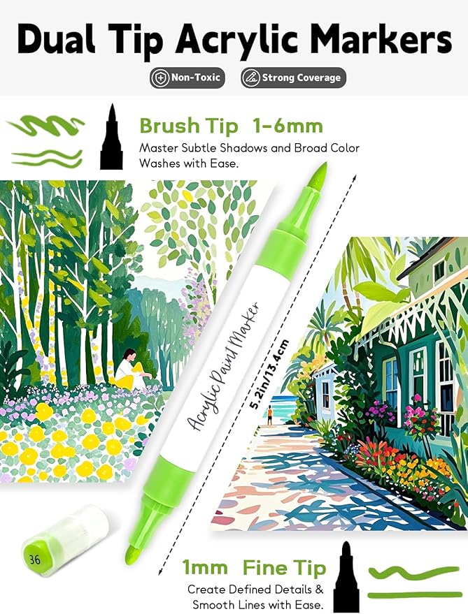 120 Colors Acrylic Paint Markers - Image 2