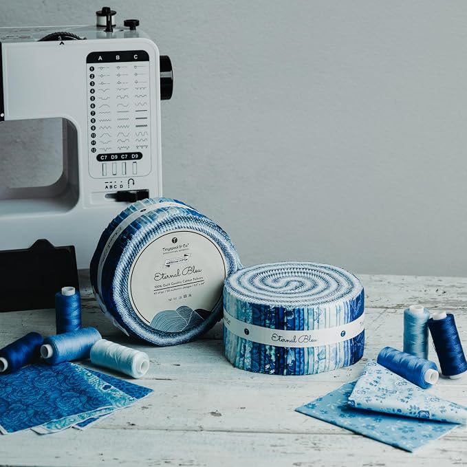 Tinyspool & Co.'s Twirlie Roll 40 Precut Quilting Fabric Strips - Image 9
