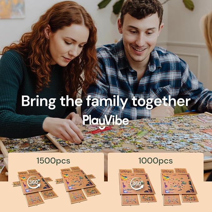 PlayVibe 1000 Piece Puzzle Board - Image 9