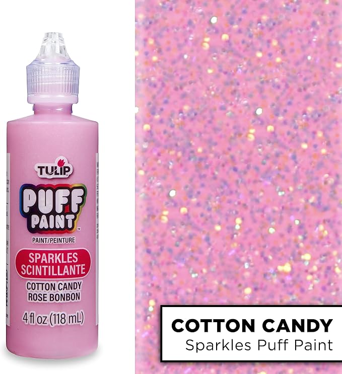 TULIP Puff Paint Sparkles Cotton Candy 4 Fl Oz - Image 2