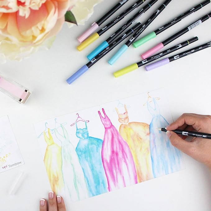 Tombow 56187 Dual Brush Pen Art Markers, Brush and Fine Tip Markers - Image 2