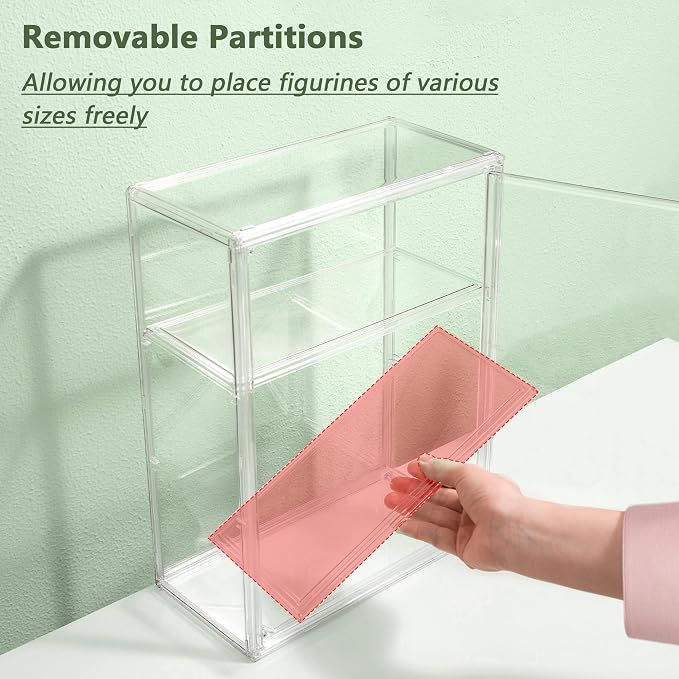 Acrylic Display Case for Collectibles 3 Tier Wall-Mounted Display Case - Image 6